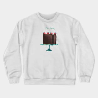 But First, Cake (Chocolate) Crewneck Sweatshirt